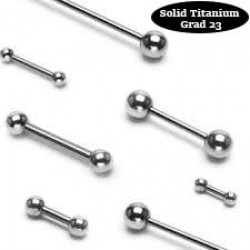 Solid Titanium Barbells